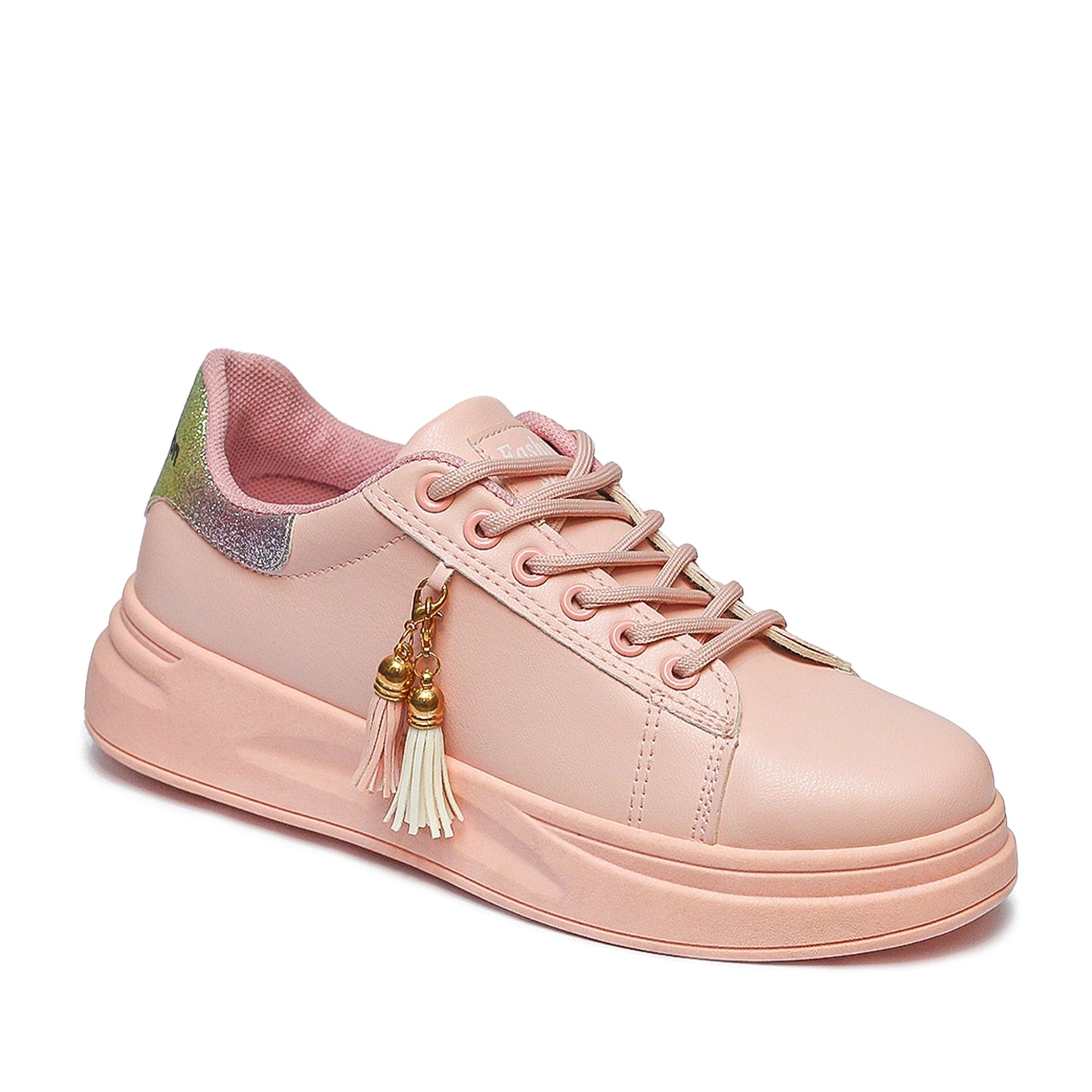 Simple Pink Sneakers For Girls