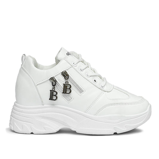 White Sneakers Casual Design For Girls
